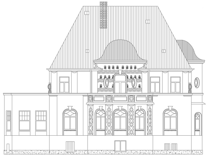 Aufmaß und Fassade einer Villa in Dresden